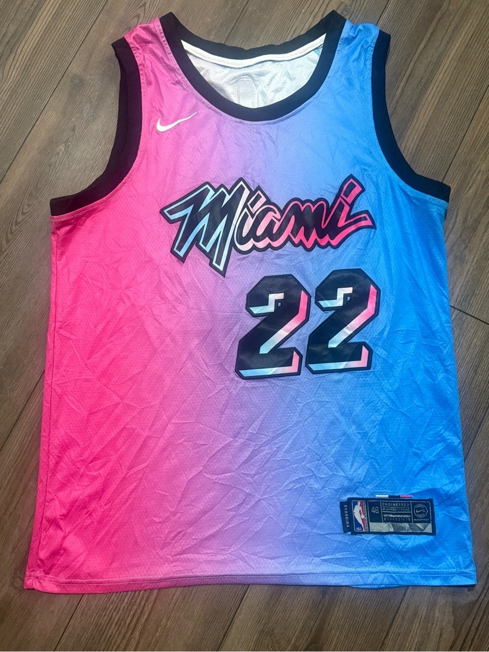 Nike Miami Heat Jimmy Butler Vicewave Swingman Jersey Sz 48 L XL